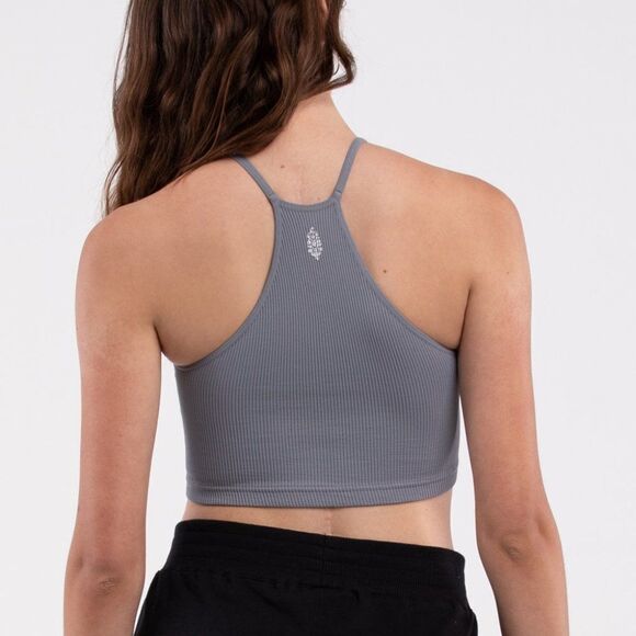 FP Movement by Free People Cropped Run Performance Tank Top-Women's M Grey Nwt - Picture 3 of 7